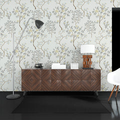 Floral Design Premium Wallpaper for Living Room