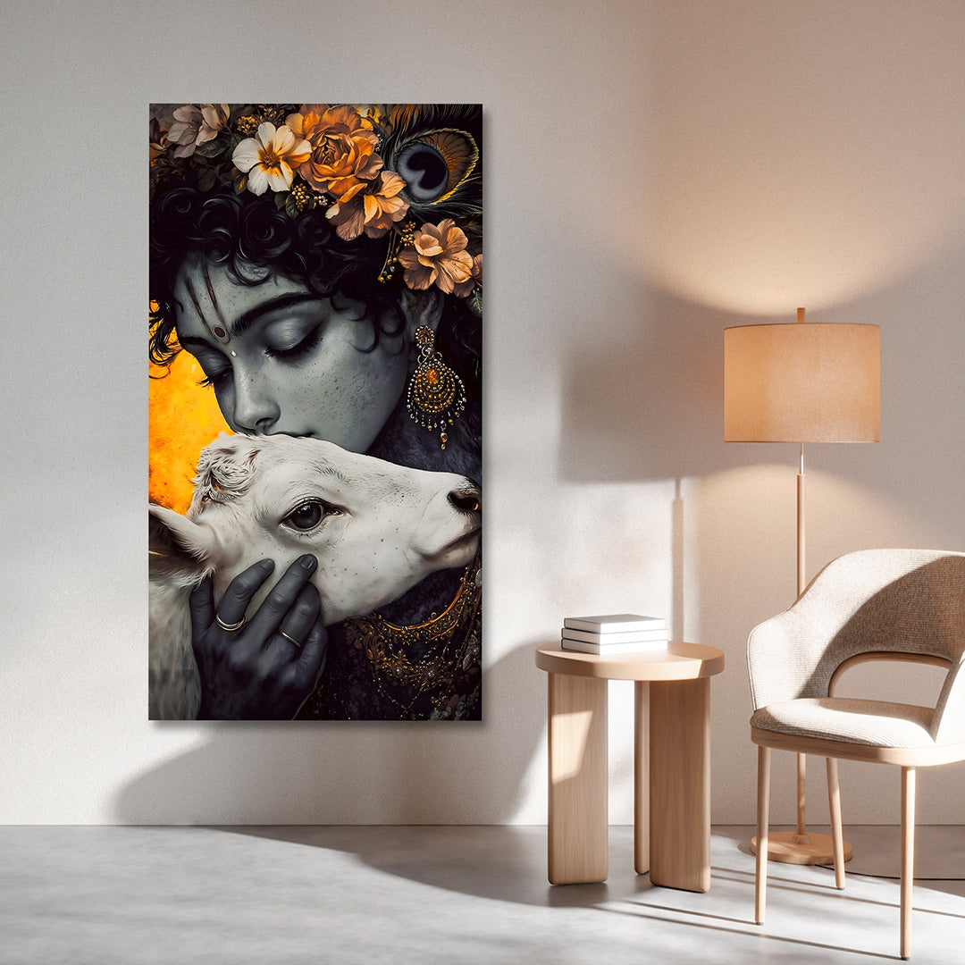 Lord Krishna Painting | Canvas Painting Frame