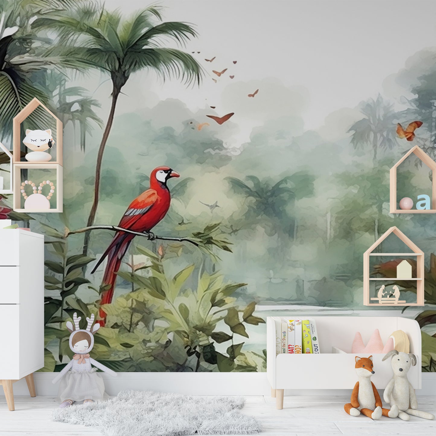 Premium Forest Landscape Wallpaper for Living Room