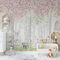 Premium Forest Landscape Wallpaper for Kids Rooms