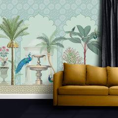 Premium Ancient Indian Mughal Wallpaper for Living Room