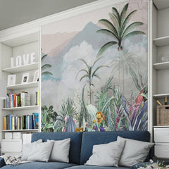 Premium Mountain Range Wallpaper for Living Room, Bedroom, Office Walls Decor Wallpaper | Just Peel and Stick Self Adhesive Wallpaper