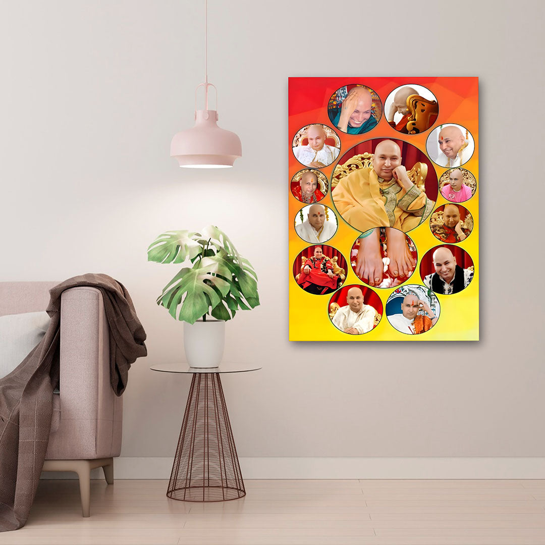 Guru Swaroop Canvas Wall Art | Customized Multi Photo Frame for Home Decor