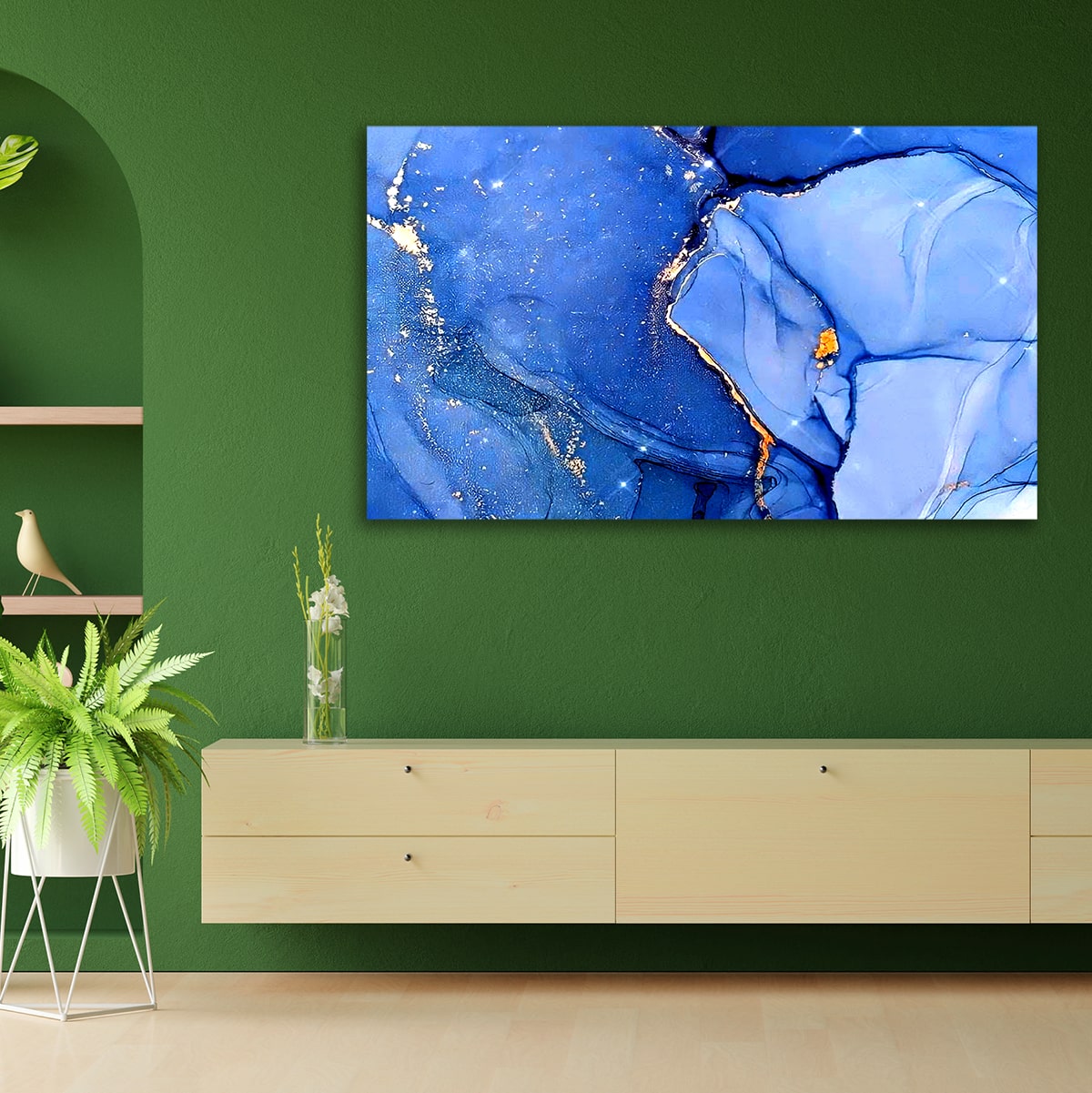 Beautiful Abstract Canvas Painting Wall Frame for Living Room Wall Decor