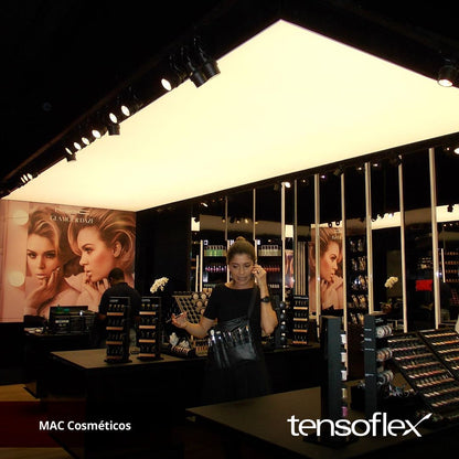 Warm White LED Fabric Light Panel | Suspended Office Ceiling Lighting
