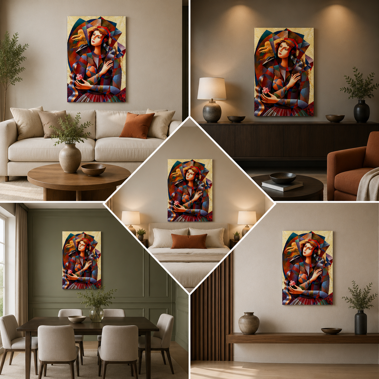 Abstract Canvas Painting Frame Wall  for Living Room Wall Decor