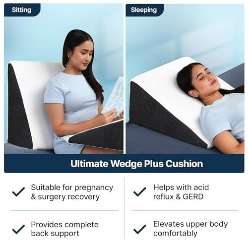 Ortho Memory Foam Pillow for Home Bed | Wedge Pillow Ortho Recommended