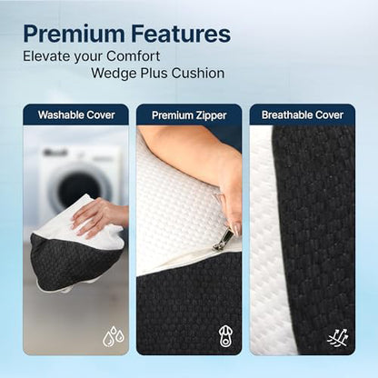 Ortho Memory Foam Pillow for Home Bed | Wedge Pillow Ortho Recommended