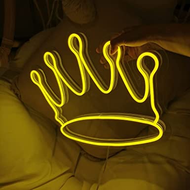 King Queen Crown Led Neon Sign Wall Decor