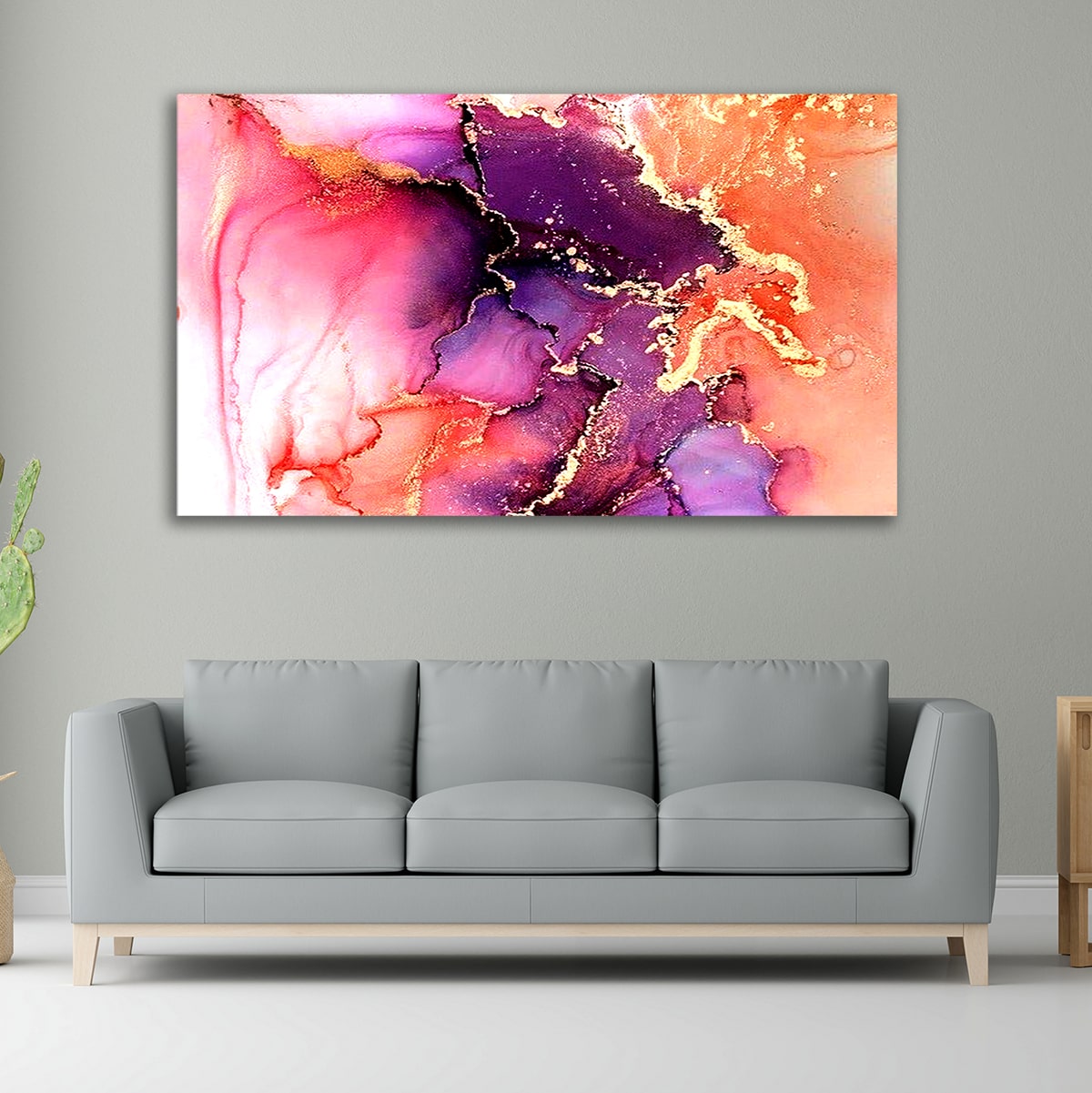 Abstract Canvas Painting Colourful pattern Wall Frame for Living Room Wall Decoration