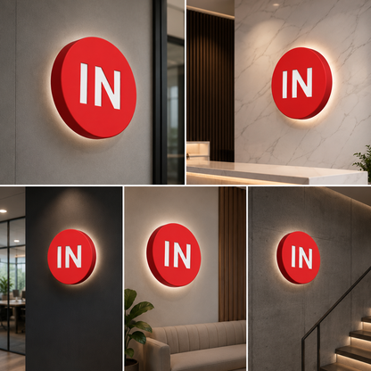 Wooden Wall Sign | Custom 3D Round Decorative Quote Board for Home & Nursery Decor