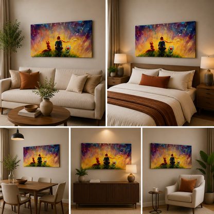 Mountain View Painting Frame for Wall Decor