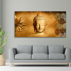Lord Buddha Painting Canvas wall Frame for Living Room | Canvas Painting