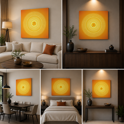 OM Design Wall Frame Temple Decor