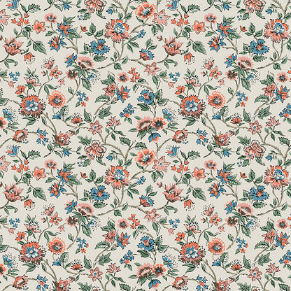 Floral Artful Wallpaper for Living Room