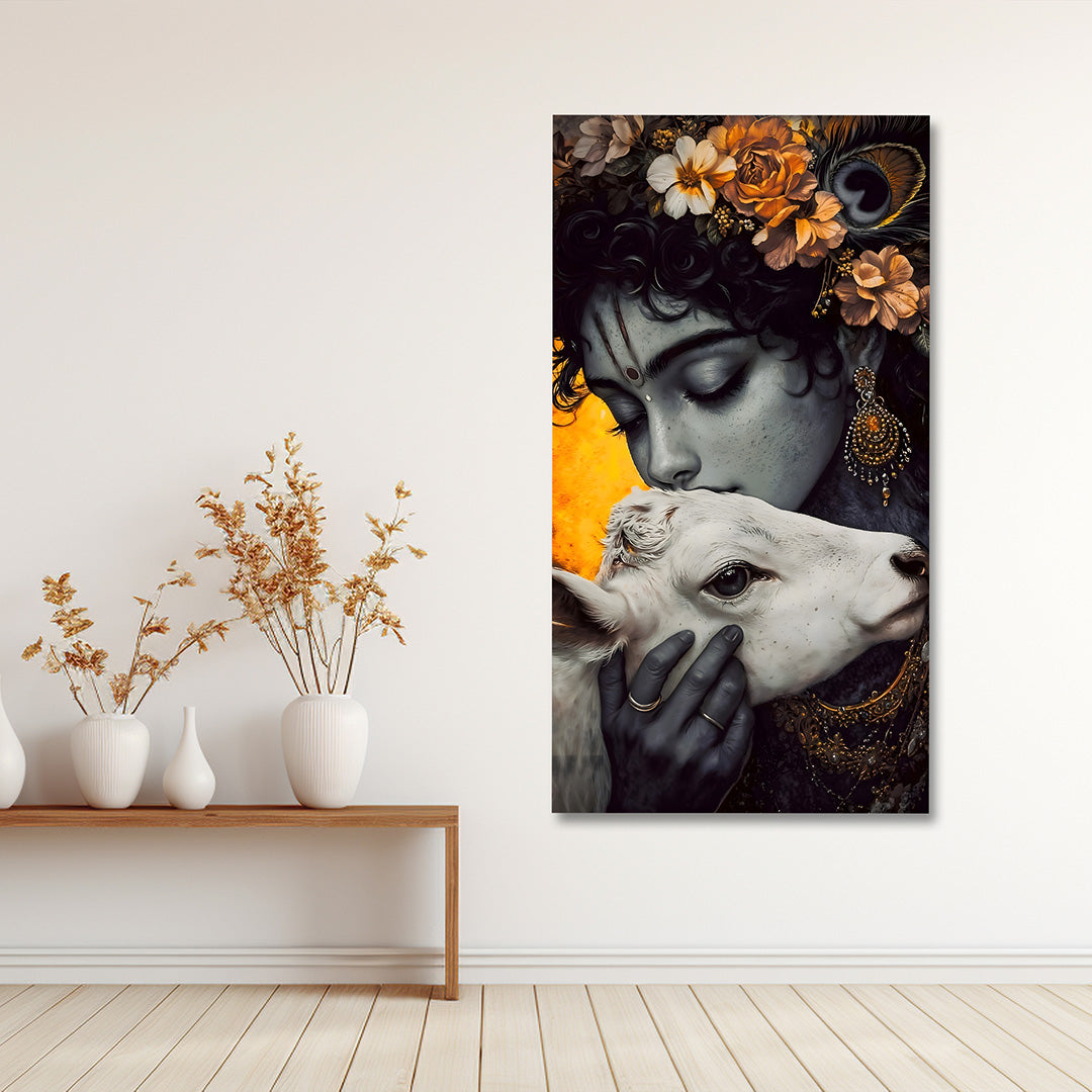 Lord Krishna Painting | Canvas Painting Frame