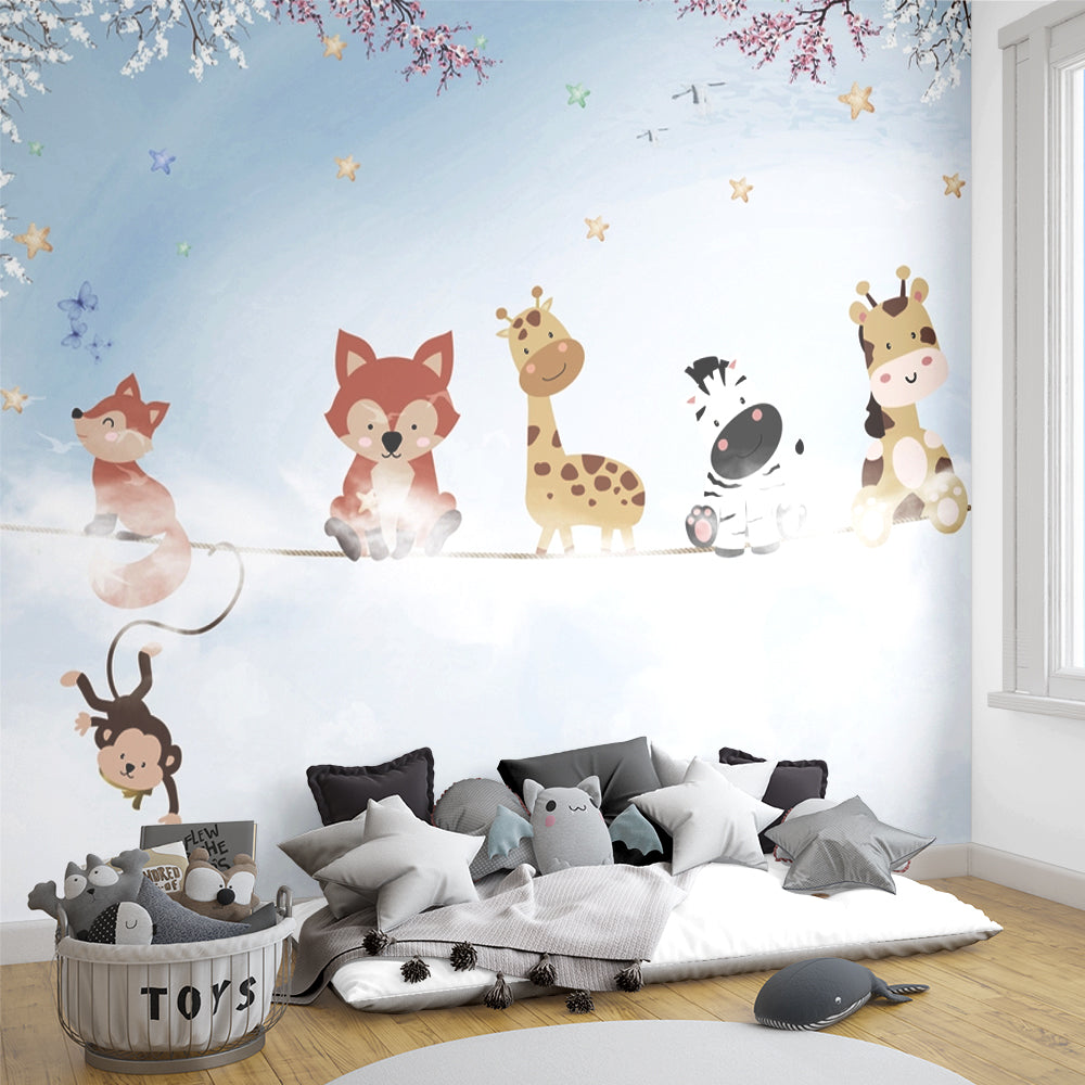 Kids Room Wallpaper Self- Adhesive for Bedroom