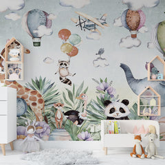 Beautiful Wallpaper for Kids Room,  Forest Theme Wallpaper for Childrens Bedroom, Self Adhesive Wallpapers, just Peel and Stick Wallpapers for Bedroom, Office Walls | Hassle Free Installation