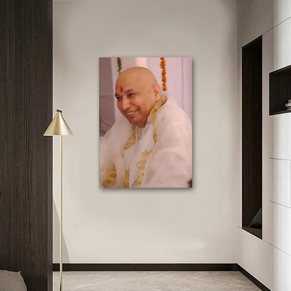 Guru Ji Canvas Wall Art | Religious Photo Frame for Home, Living Room & Temple Decor