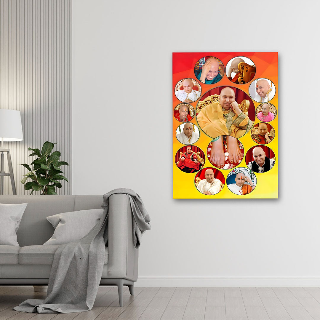 Guru Swaroop Canvas Wall Art | Customized Multi Photo Frame for Home Decor