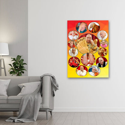 Guru Swaroop Canvas Wall Art | Customized Multi Photo Frame for Home Decor