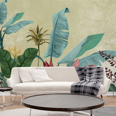 Premium Banana Tree Wallpaper for Living Room, Bedroom, Office Walls Decor Wallpaper | Just Peel and Stick Self Adhesive Wallpaper