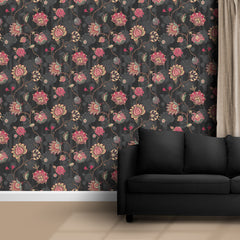 Beautiful Floral Wallpaper for Living Room, Self Adhesive just Peel and Stick Wallpapers for Bedroom, Office Walls