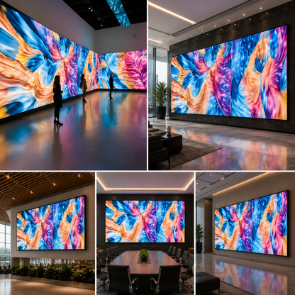 Curved LED Video Wall Display for Immersive Digital Signage, Exhibition & Commercial Advertising Screen