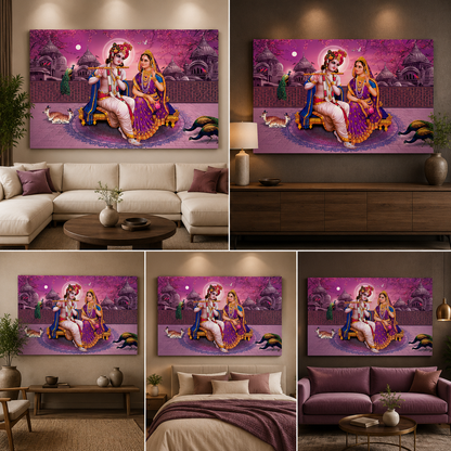 Radha Krishna Painting | Canvas Painting Frame