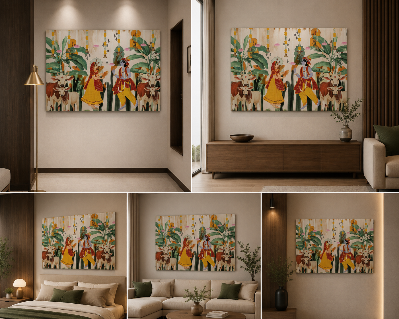 Radha Krishna Painting | Canvas Painting Frame