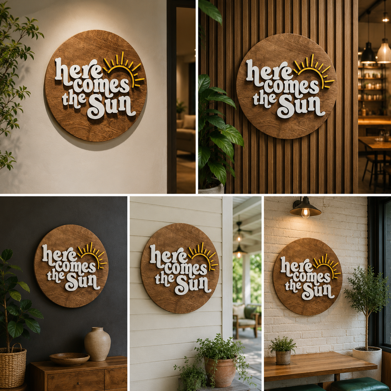 Name Sign Board | Custom 3D Round Floral Name Plate for Nursery, Kids Room & Home Decor