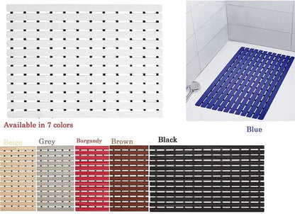 Shower-Safe Bath Mat – Anti-Skid PVC Silicone Material (46cm x 61cm)