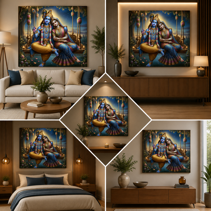 Radha Krishna Painting | Canvas Painting Frame