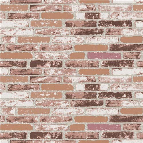 3D Wallpaper Brick Design Washable, 1 Roll/57 Sq Ft (53 X1000Cm)