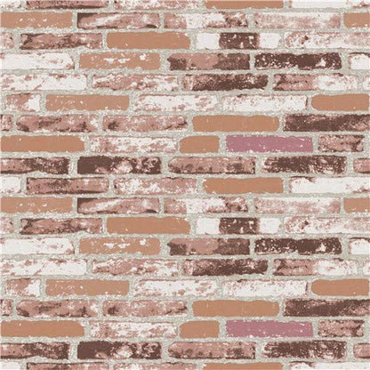 3D Wallpaper Brick Design Washable, 1 Roll/57 Sq Ft (53 X1000Cm)