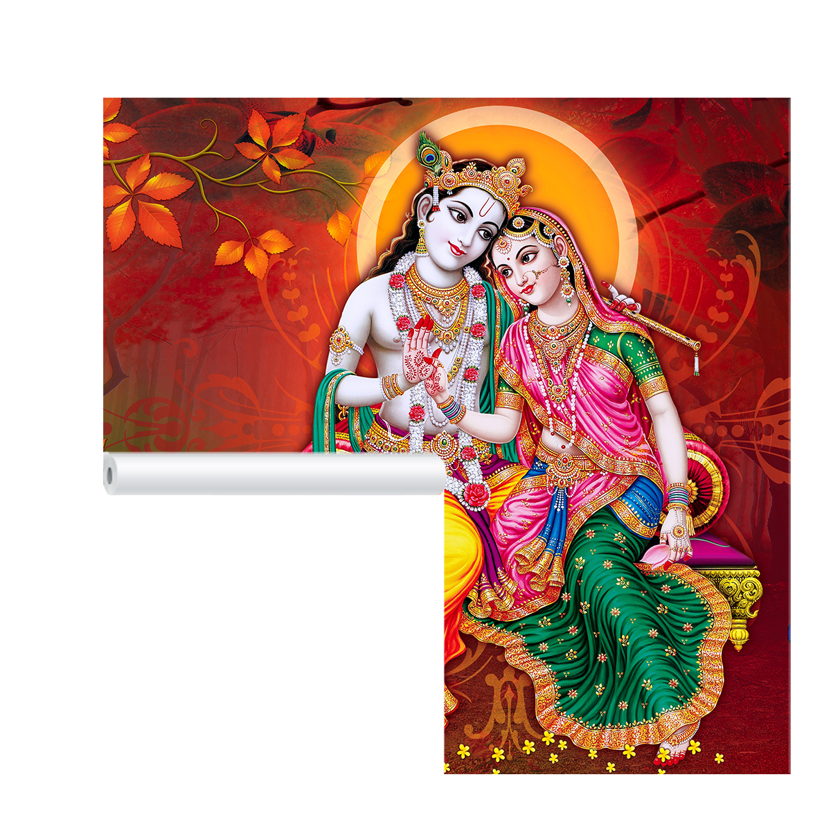 Radha Krishna Wallpaper HD Self Adhesive