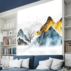 Mountain Range Wallpaper Self Adhesive for Room