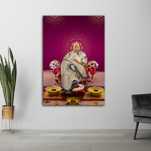 Guru ji Swaroop Photo with Frame for Wall Decor | Guru ji Photo With Frame