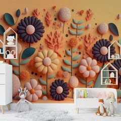 Beautiful A3D Impression Floral Wallpaper for Living Room, Bedroom, Office  Walls Decor Wallpaper | Just Peel and Stick Premium Self Adhesive Wallpaper