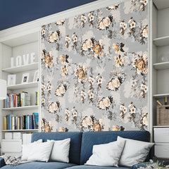 Flower Theme Wallpaper for Living Room Self-Adhesive