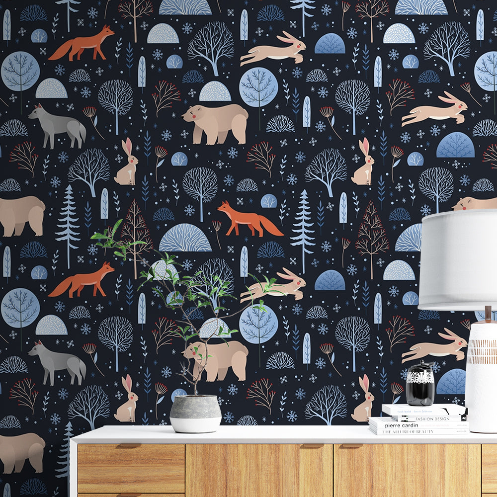 Cartoon Theme Wallpaper for Kids Room Self- Adhesive