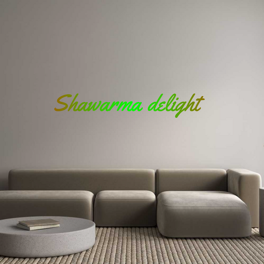 Custom Neon: Shawarma deli...