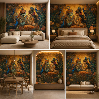 Radha Krishna Wallpaper | Peel & Stick Premium Wallpaper