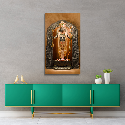 Lord Ram Lalla Canvas Wall Frame | Ayodhya Temple Lord Ram Lalla Canvas Painting Frame