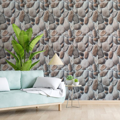 Wall Paper for Wall Decor, Non Adhesive Wallpaper for Walls Living Room, Bedroom (53 x 1000 cm, Roll 57sqft, Sky Blue Damask Design)