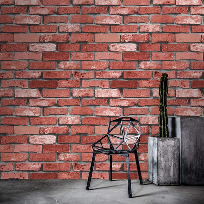 Wall Paper for Wall Decor, Non Adhesive Wallpaper for Walls Living Room, Bedroom (53 x 1000 cm, Roll 57sqft, Brick Design)