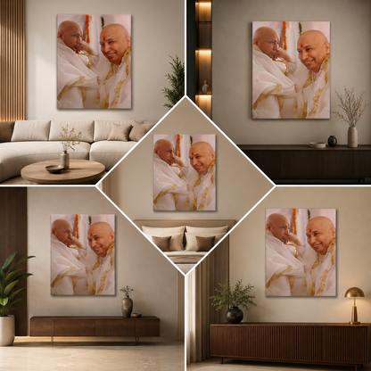 Guruji Swaroop Wall Painting Frame Canvas for Spiritual Home Decor