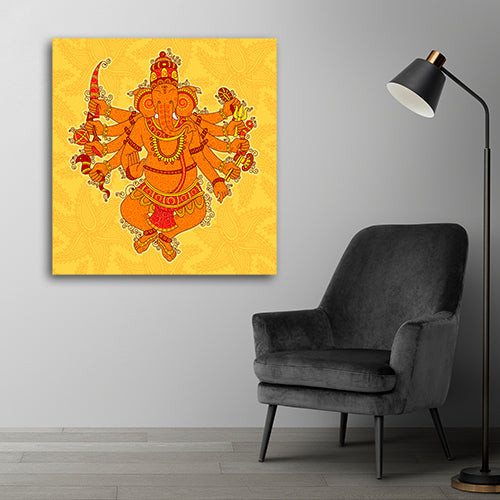 Beautiful Lord Ganesha Wall Painting Frame for Living Room Wall Decors