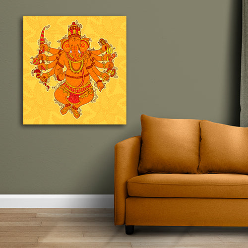 Beautiful Lord Ganesha Wall Painting Frame for Living Room Wall Decors