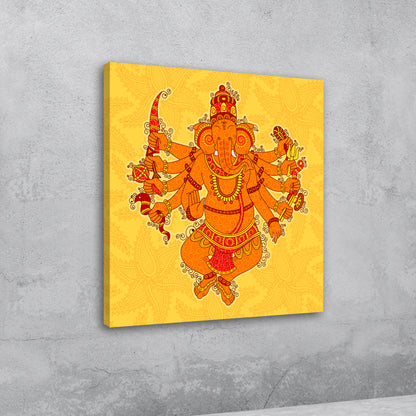 Beautiful Lord Ganesha Wall Painting Frame for Living Room Wall Decors